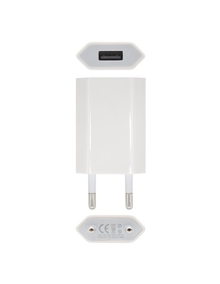 CARGADOR SMARTPHONE NANOCABLE USB 5V-1A WHITE
