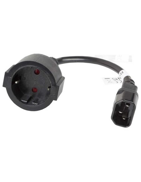 CABLE LANBERG ADAPTADOR C14 MACHO A SCHUKO HEMBRA