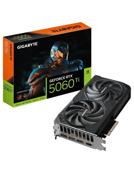 TARJETA DE VIDEO GIGABYTE NVIDIA RTX5060TI WINDFORCE OC 16GB GDRR7 PCIE 5.0