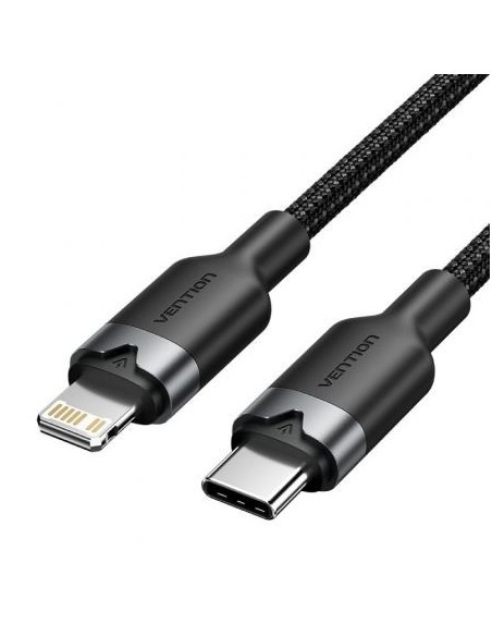 CABLE VENTION USB-C - LIGHTNING 27W 2M BLACK