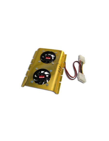 VENTILADOR DOBLE CON DISIPADOR PARA DISCO DURO 3.5''