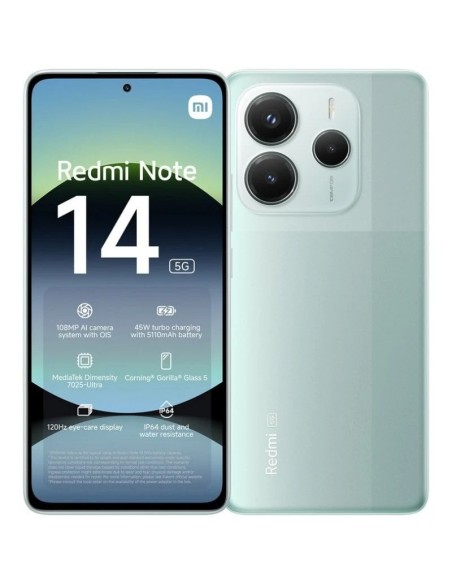 SMARTPHONE XIAOMI REDMI NOTE 14 6.67 6GB/128GB/108MP/NFC/5G GREEN