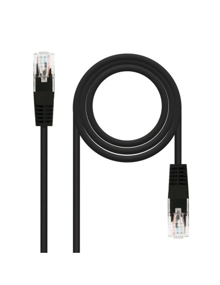 CABLE DE RED CAT.6 UTP 0.5M NANOCABLE BLACK